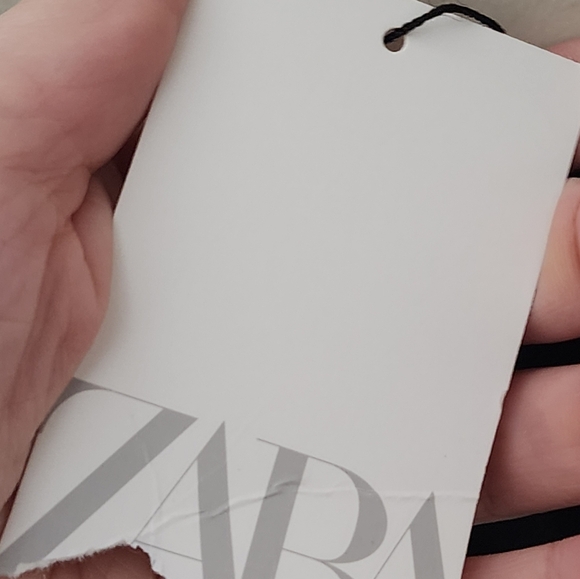 Zara Satin Strappy Floral Black Slip Dress - Picture 6 of 10